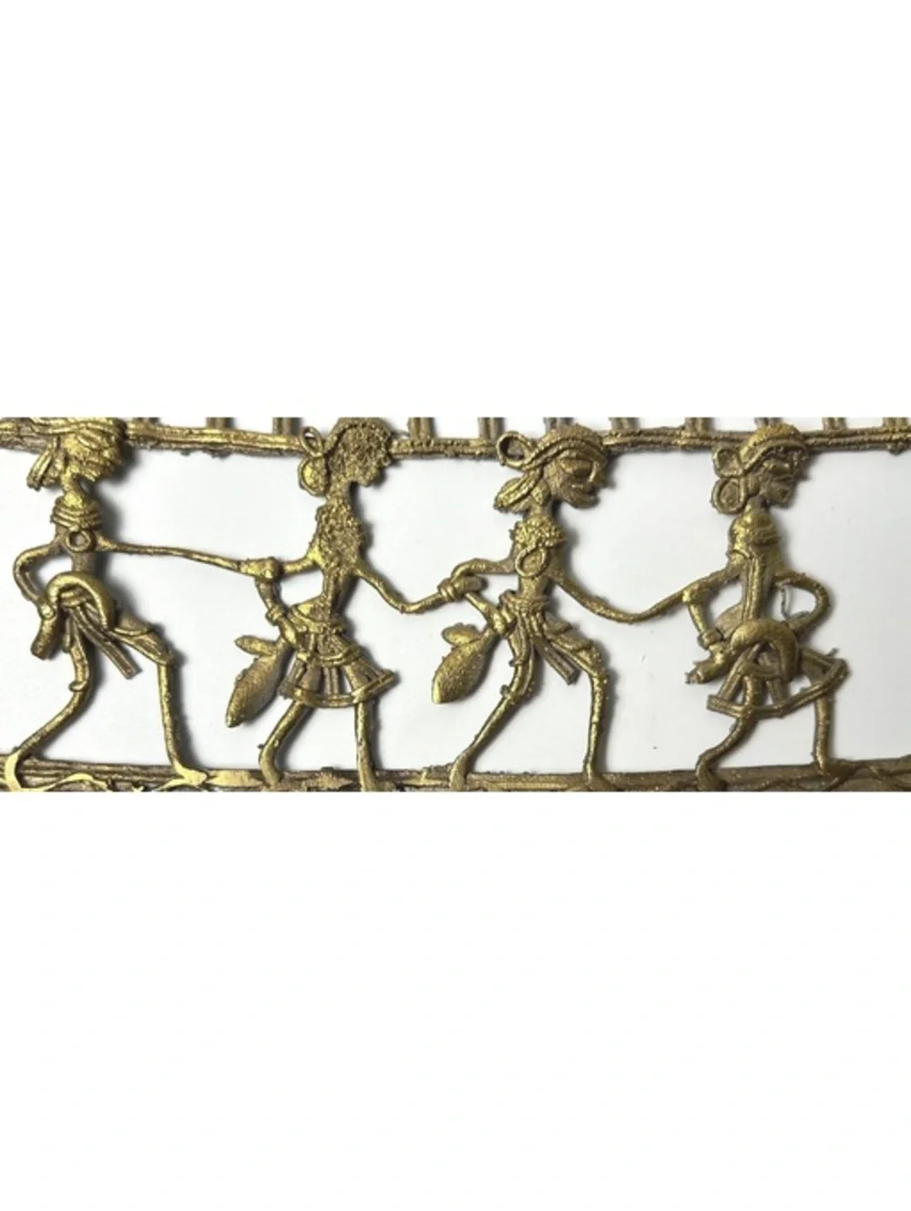Vintage Brass Dhokra Wall Hanging from India